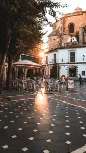 A photograph of a square in Cordoba