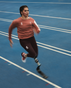 A photo of Sofia Gonzalez running