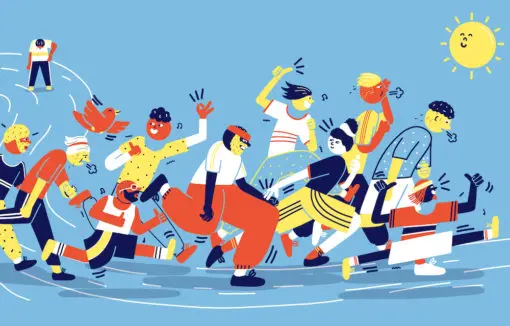 The Joy of Running Art Print by Gus Scott - Image 2