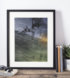 Waves and Tranquil Water – Running Art Print by Sam Frullo