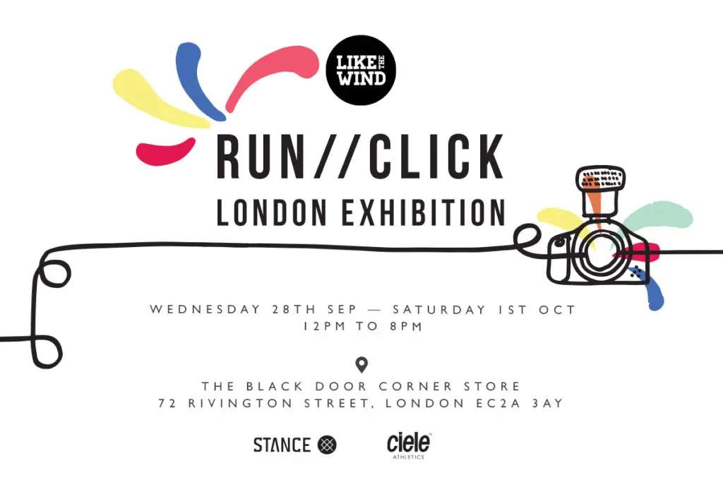A pamphlet detailing the RUN//CLICK in London
