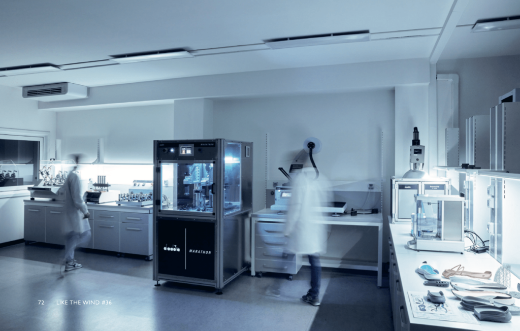 A photograph of the Diadora factory