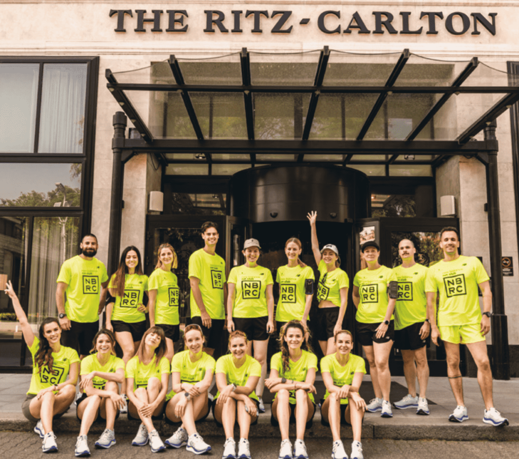 A photograph of a run club