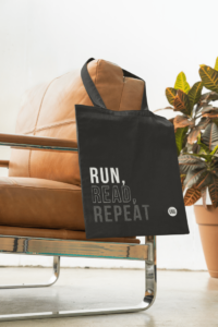Run, Read, Repeat – Premium Tote Bag