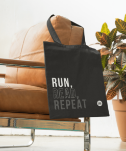 Run, Read, Repeat – Premium Tote Bag