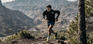 A photo of a man running the The North Face Transgrancanaria