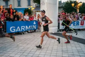 A photo of Kilian Jornet at UTMB