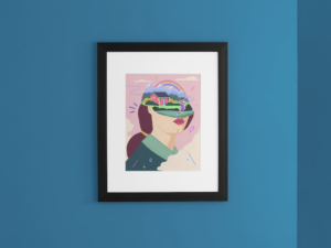 Move Any Mountain Art Print by Chiara Lanzieri